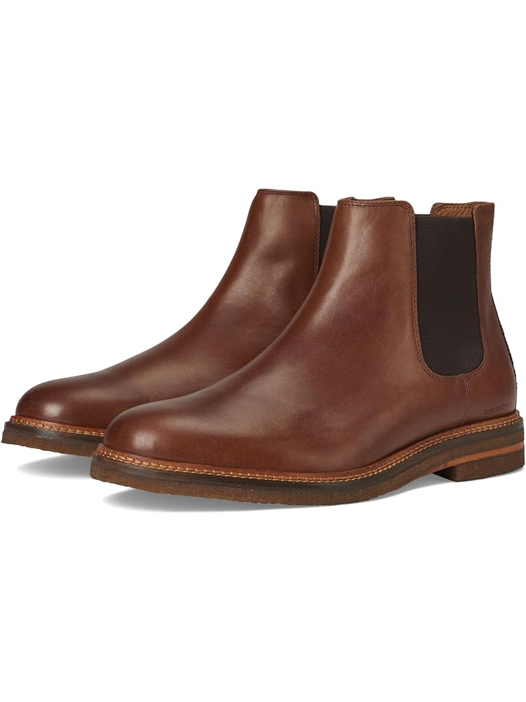 (取寄) コールハーン メンズ グランド チェルシー ブーツ Cole Haan men Chamberlin Grand Chelsea Boots Spiced Brown Suede/Raven Water Resistant Men's Cole Haan Chamberlin Grand Chelsea Boots | Zappos.com